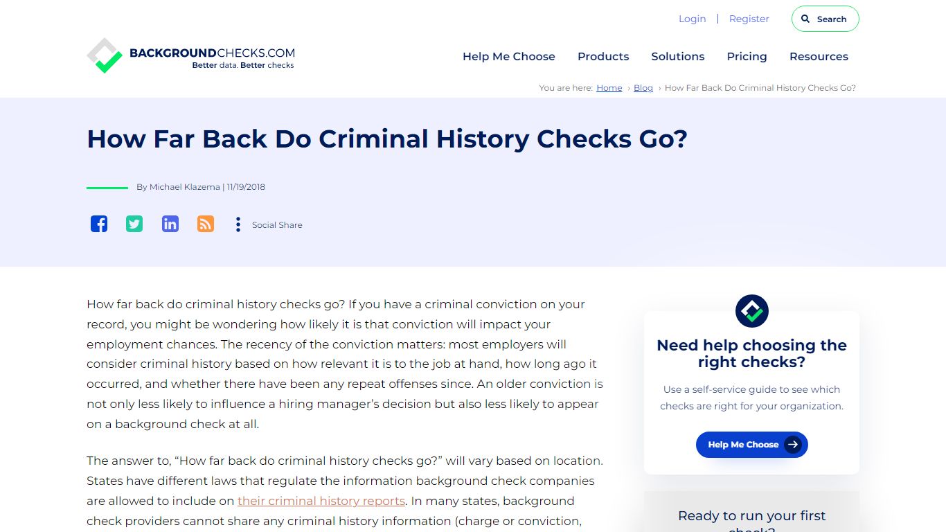 How Far Back Do Criminal History Checks Go? - BackgroundChecks.com